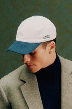 Adjustable Two-Tone Cord Baseball Cap -Lock & Co. Hatters ADJUSTABLE TWO TONE CORD BASEBALL CAP LIFESTYLE SHOT 2