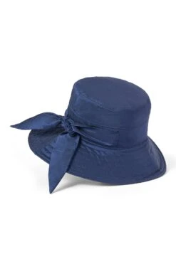 Brigitte Silk Sun Hat -Lock & Co. Hatters BRIGITTE SILK SUN HAT NAVY 1