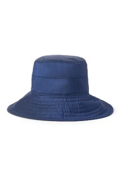 Brigitte Silk Sun Hat -Lock & Co. Hatters BRIGITTE SILK SUN HAT NAVY 2