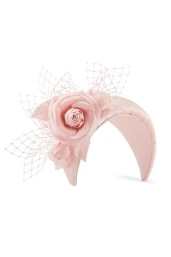 Ceylon Pale Pink Headband -Lock & Co. Hatters CEYLON PINK 2