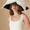 Darjeeling Black Wide Brim Hat