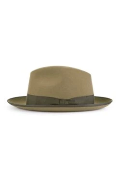 Escorial Wool Albany Trilby 12 Escorial Wool Albany Trilby -Lock & Co. Hatters ESCORIAL WOOL ALBANY TRILBY TAUPE Product Shot 2