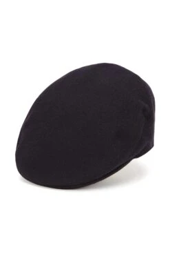 Gill Cashmere Flat Cap -Lock & Co. Hatters GILL CASHMERE FLAT CAP NAVY 1