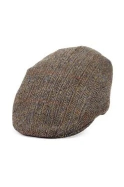 Gill Tweed Flat Cap -Lock & Co. Hatters GILL TWEED FLAT CAP PATTERN 8 Product Shot 1