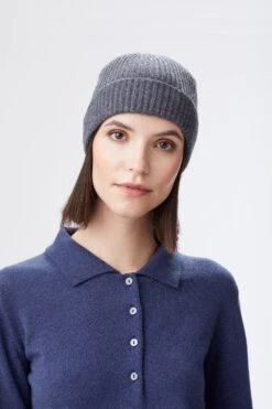 Grey Cashmere Ski Beanie -Lock & Co. Hatters GREY CASHMERE SKI BEANIE EDITED 2