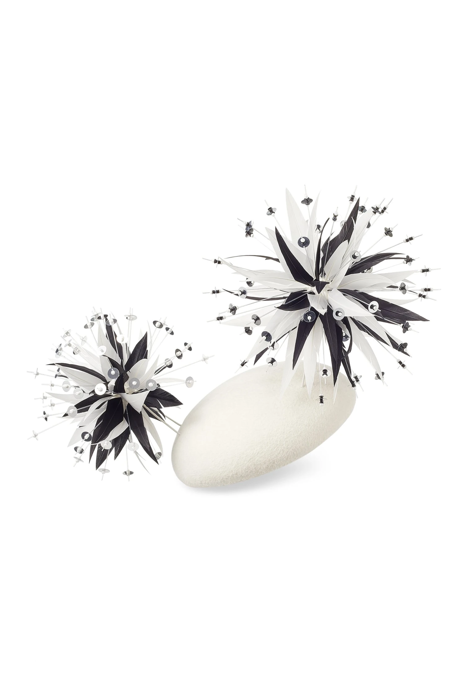 Harlow White Button Hat 2 Harlow White Button Hat - Image 2