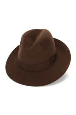 Lock & Co. Hatters -Lock & Co. Hatters HAYDOCK TRILBY BROWN Product Shot 1