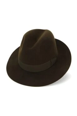Haydock Fedora -Lock & Co. Hatters HAYDOCK TRILBY GREEN Product Shot 1