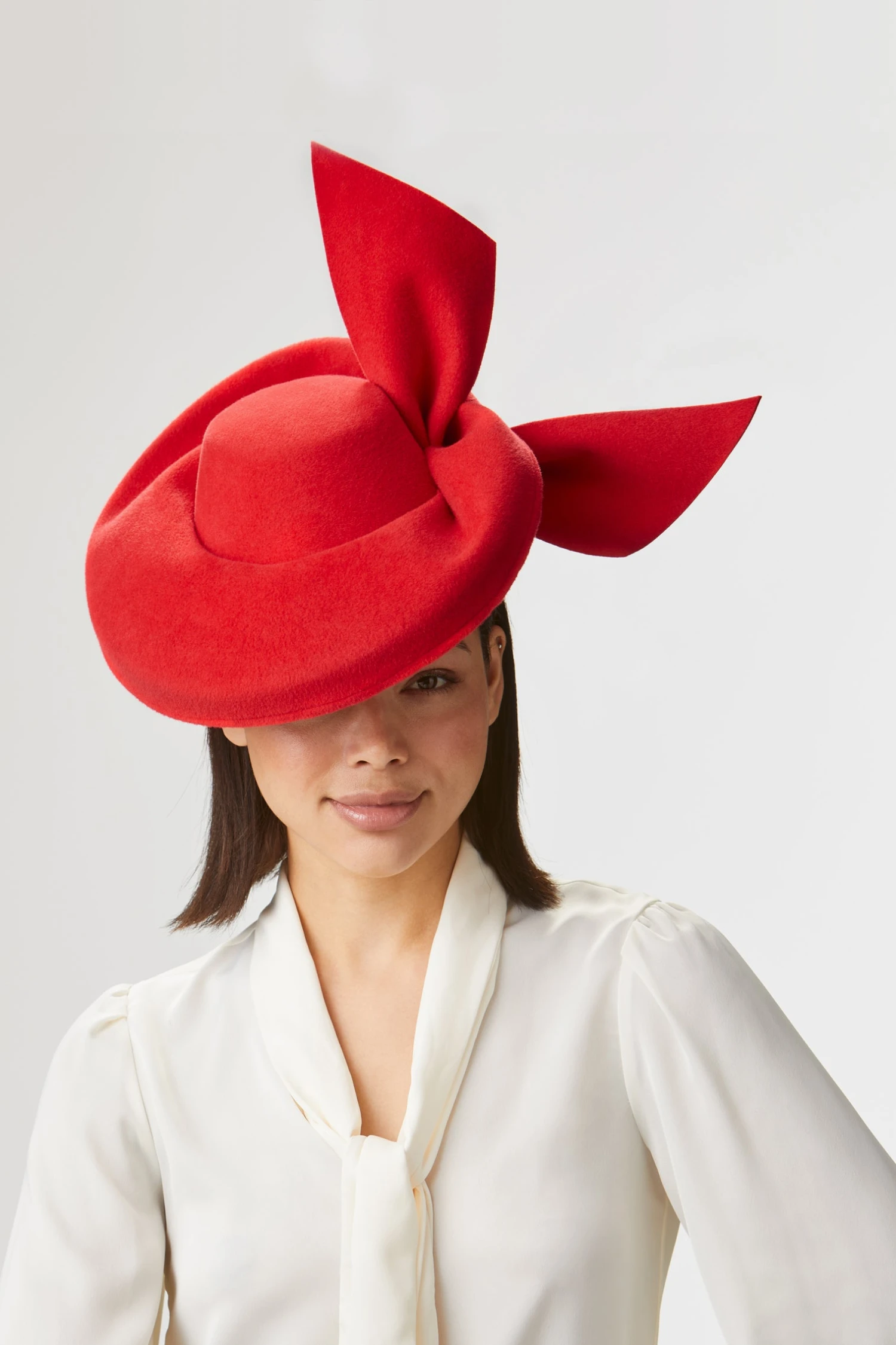 Hedy Red Percher Hat 1 Hedy Red Percher Hat