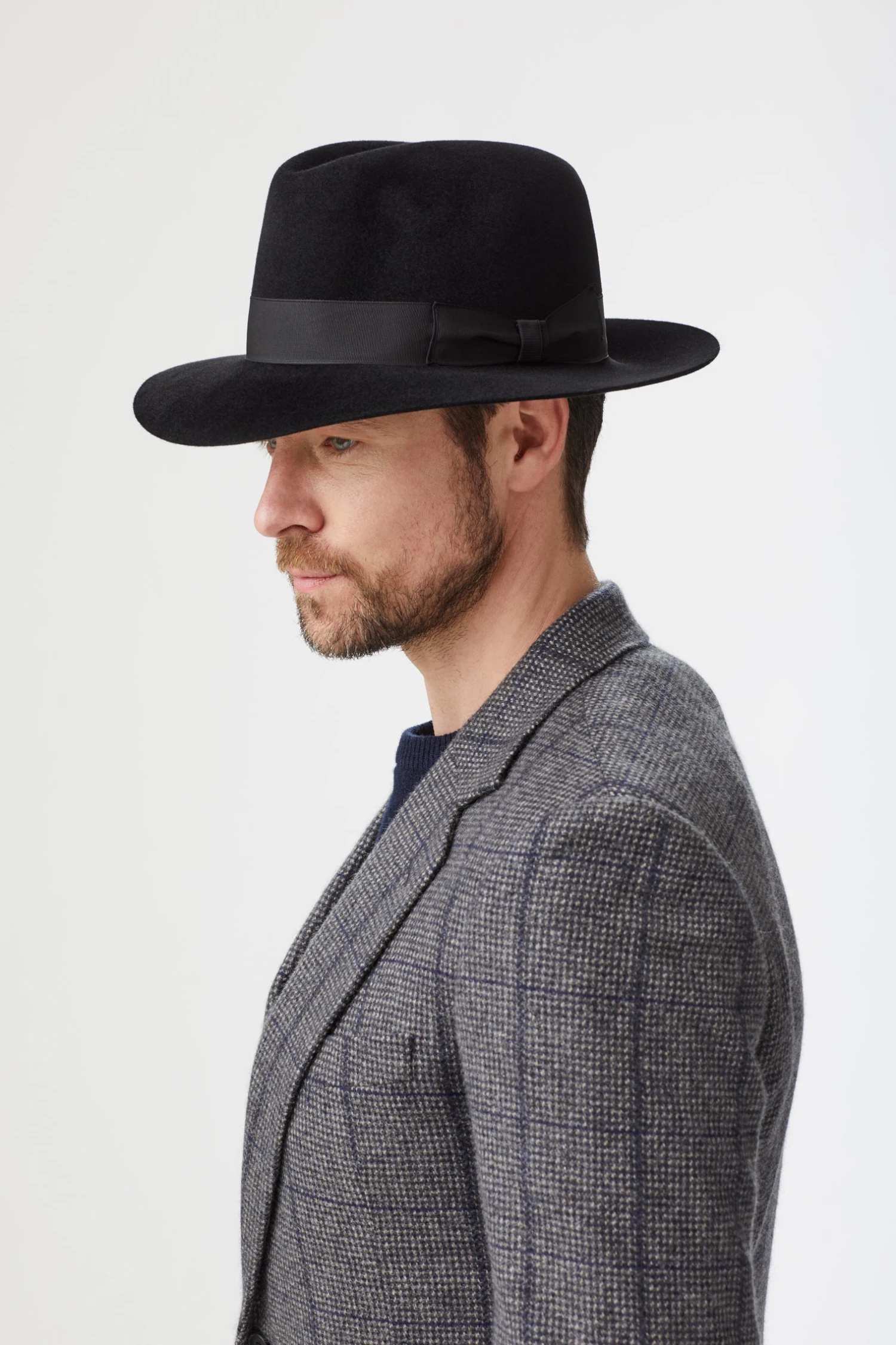 Haydock Black Fedora 1 Haydock Black Fedora