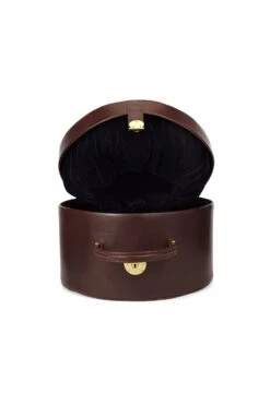 Leather Hat Box 13 Leather Hat Box -Lock & Co. Hatters LEATHER HAT BOX BROWN 4
