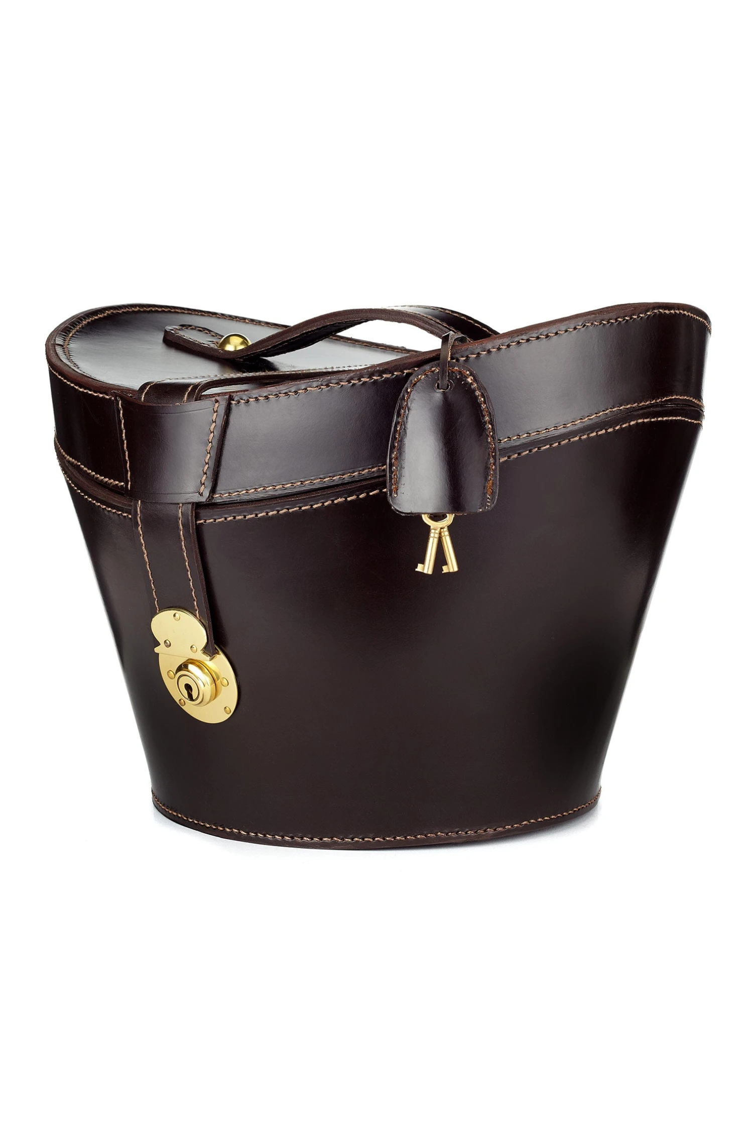 Leather Top Hat Bucket 6 Leather Top Hat Bucket - Image 6