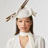 Loretta White Percher Hat