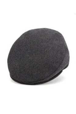 Oslo Tweed Flat Cap 12 Oslo Tweed Flat Cap -Lock & Co. Hatters OSLO TWEED FLAT CAP DARK GREY Product Shot 1