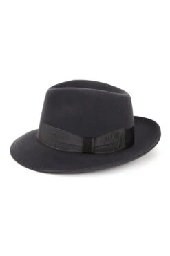 Prague Fedora -Lock & Co. Hatters PRAGUE FEDORA GREY Product Shot 2
