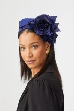 Phillimore Headband -Lock & Co. Hatters PhillimoreHeadbandNavy 28509