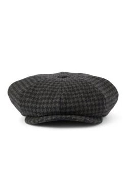 Sandwich Houndstooth Bakerboy Cap 8 Sandwich Houndstooth Bakerboy Cap -Lock & Co. Hatters SANDWICH HOUNDSTOOTH BAKERBOY CAP 3