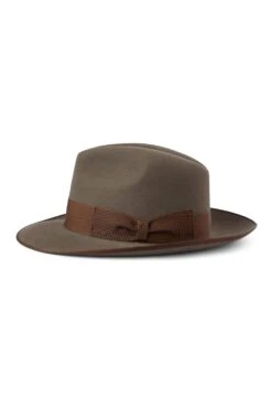 St James's Fedora -Lock & Co. Hatters ST JAMES S FEDORA KHAKI Product Shot 2