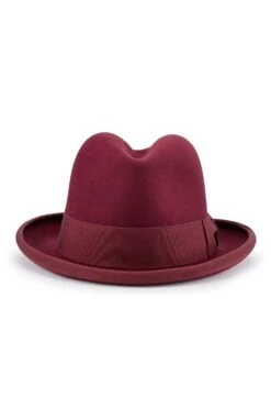 Supreme Burgundy Homburg -Lock & Co. Hatters SUPREME HOMBURG BURGUNDY Product Shot 3 97ab33a1 4219 49cc bf2c 1db2b232e548