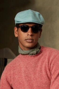 Tahoe Turquoise Bakerboy Cap -Lock & Co. Hatters TAHOE TURQUOISE BAKERBOY CAP 2