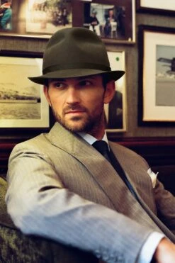The James Trilby -Lock & Co. Hatters THE JAMES TRILBY LIFESTYLE SHOT 1