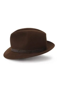 Wetherby Trilby -Lock & Co. Hatters WETHERBY TRILBY BROWN Product Shot 2