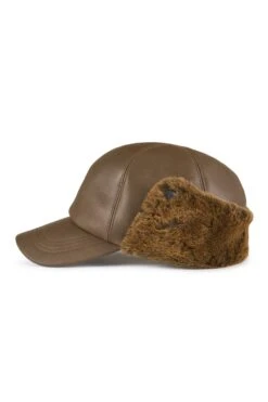 Winnipeg Sheepskin Baseball Cap -Lock & Co. Hatters WINNIPEG SHEEPSKIN BASEBALL CAP BROWN 2